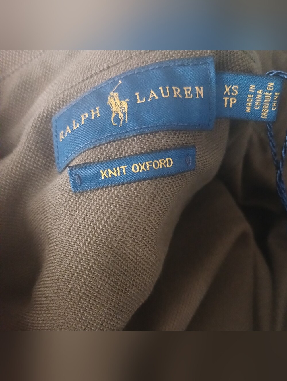 NWT Ralph Lauren Olive Knit Oxford Shirt - Picture 2 of 4